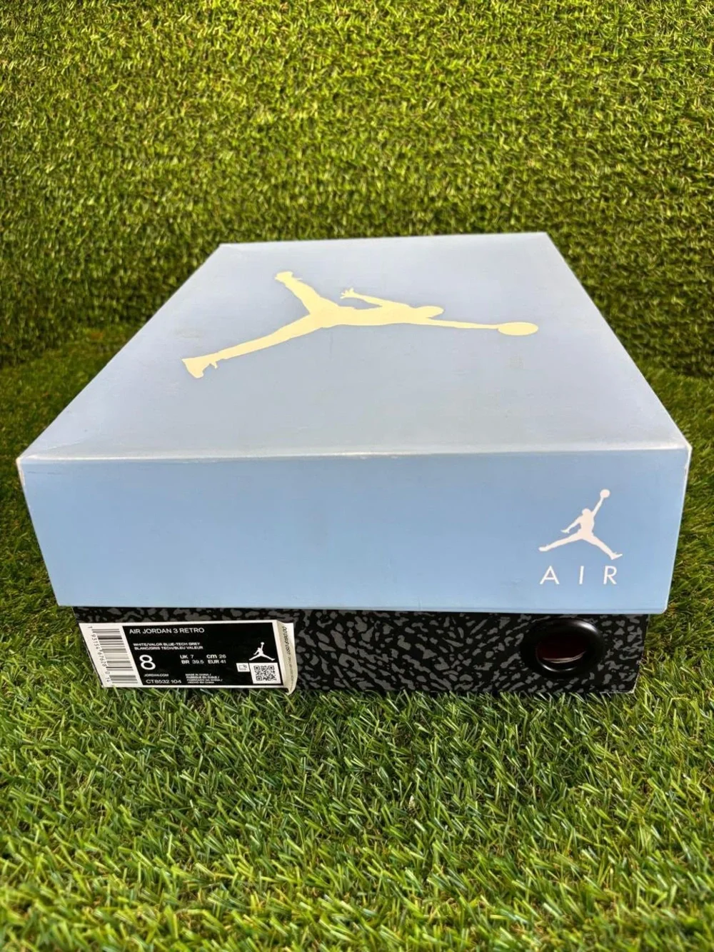 Empty Box Only Nike Air Jordan 3 Retro UNC 2020 Men Size 8 Replacement Tissue